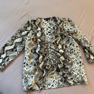 Snake print blouse